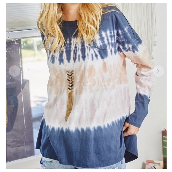 ✨LAST ONES✨100% cotton Hand Tie Dye Tunic Top - Picture 3 of 4
